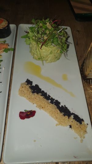Avocado tartar at Gioia Plant-Based Cuisine in Marbella
