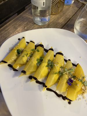 Raw Ravioli from Heaven 🤩  at Gioia Plant-Based Cuisine in Marbella