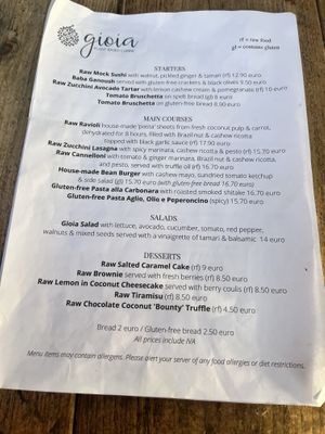   at Gioia Plant-Based Cuisine in Marbella