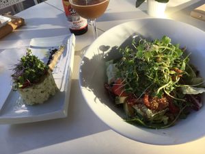 Salad at Gioia Plant-Based Cuisine in Marbella