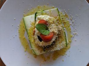 Lasagne at Gioia Plant-Based Cuisine in Marbella