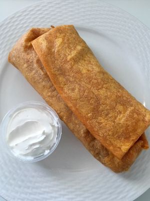 Vegan Burrito with Sour Cream at GreenTree Cooperative Grocery in Mount Pleasant