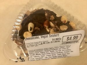 Vegan Snickers Cheesecake  at GreenTree Cooperative Grocery in Mount Pleasant