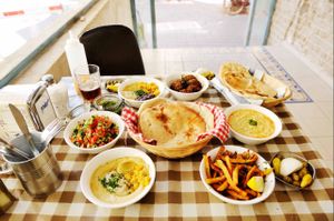הארוחה המושלמת  at Hummus Badra - בדרה - חומוס פול מסבחה in Rehovot