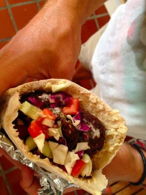falafel pita  at Jerusalem Express - Food Stand in Puerto Vallarta