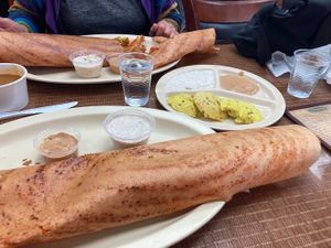 Paper Mysore Masala Dosa at Sri Dosa Place in Iselin
