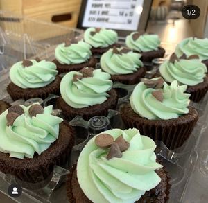 Chocolate enjoyment cupcakes All gluten free and vegan at Sinful Confections in Portland