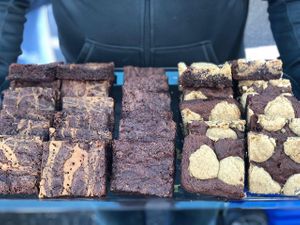 PB Chocolate Brownie, Chocolate Brownie & Brookie Bars - All GF & Vegan at Sinful Confections in Portland
