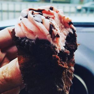 Strawberry Lava Cupcake - GF & Vegan at Sinful Confections in Portland