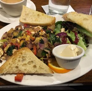 Vegan scramble of some sort :) at Coppi's Organic Restaurant in Washington