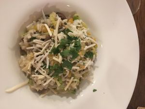 Coppi's wild mushroom risotto at Coppi's Organic Restaurant in Washington