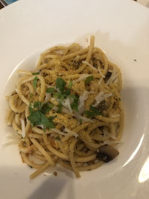 Bucatini  at Coppi's Organic Restaurant in Washington