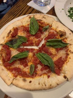 Vegan pizza  at Coppi's Organic Restaurant in Washington