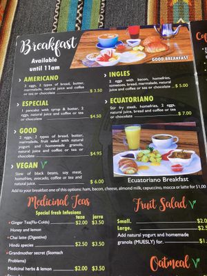 Breakfast  at Cafe Good in Banos