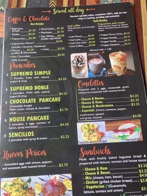 Coffee available with almond milk  at Cafe Good in Banos