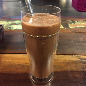 Chocolate banana smoothie at Justlife in Kuala Lumpur