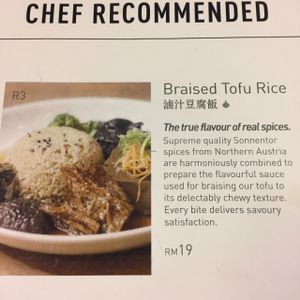 Menu at Justlife in Kuala Lumpur