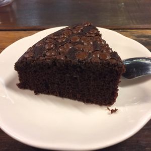 Chocolate cake at Justlife in Kuala Lumpur