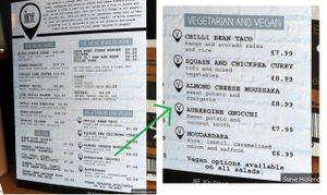 The Niche Menu. at The Niche in Irvine