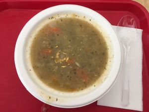 Very tasty sauerkraut soup. at Evka Vegebar in Swinoujscie