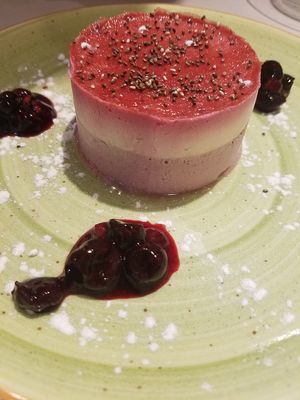 Vegan dessert at Cafe Louise in Rehovot