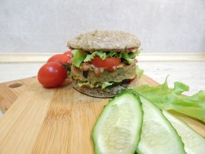 Burger at Kukhnya Zdravogo Smisla in Veliky Novgorod