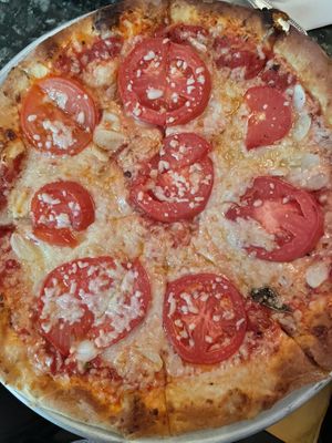 Vegan pizza  at Ciao in Ithaca