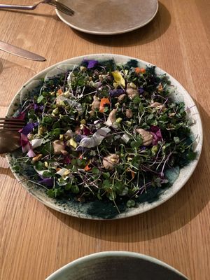 Carpaccio de Kohlrabi at The Green Spot in Barcelona