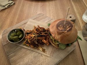 Burger at The Green Spot in Barcelona