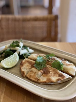 Quesadillas (vegetarian) at The Green Spot in Barcelona