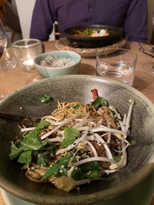 Asian wok at The Green Spot in Barcelona