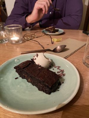 … another vegan brownie. Delicious! But so many places this is the vegan option… at The Green Spot in Barcelona