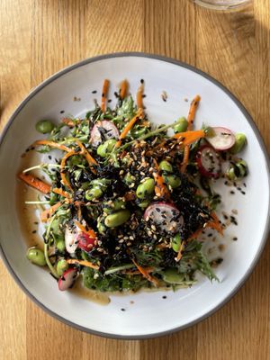 Ensalada de algas hijiki #Veganuary at The Green Spot in Barcelona