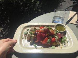 Salad  at The Green Spot in Barcelona