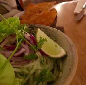 Cevice starter  at The Green Spot in Barcelona