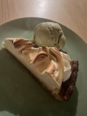 Lemon pie   at The Green Spot in Barcelona