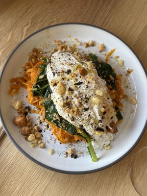 Sweet potato pasta  at The Green Spot in Barcelona