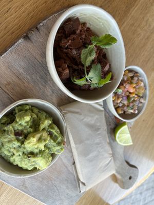 Tacos with guacamole and jackfruit  at The Green Spot in Barcelona