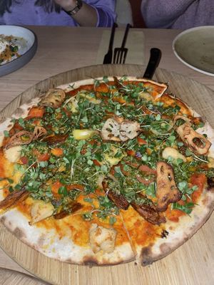Pizza vegana #Veganuary at The Green Spot in Barcelona