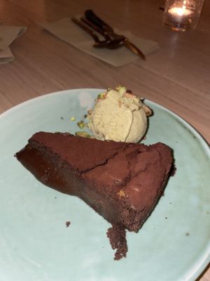 Tarta de chocolate  #Veganuary at The Green Spot in Barcelona