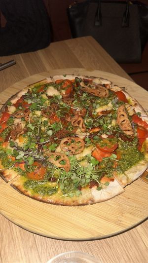 Gluten-free pizza ❤️ #Veganuary at The Green Spot in Barcelona