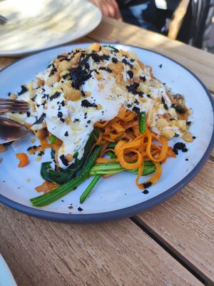 Espaguetis de moniato at The Green Spot in Barcelona