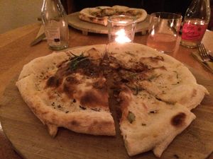 The vegan focaccia.  at The Green Spot in Barcelona