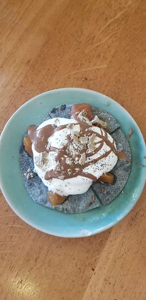 Sweet pizza???? Irrelevant....it was supa guuud at The Green Spot in Barcelona