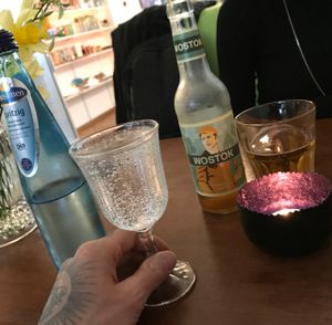 lemonade & water at VLORA Cafe & Laden im Hof in Lutherstadt Wittenberg