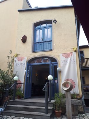 Entrance to Vlora Cafe at VLORA Cafe & Laden im Hof in Lutherstadt Wittenberg