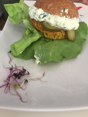 Veggie burger  at Rawdia in Brasov
