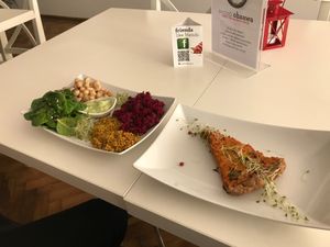 Rawdia bowl and quiche  at Rawdia in Brasov