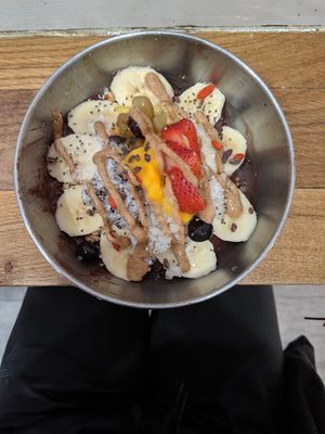 Original with vegan granola,fruit and almond butter at Project Acai - Takashimaya in Central Singapore