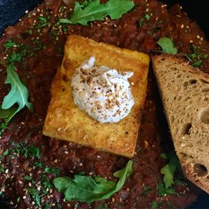 shakshouka  at Evergreen Organics in Doha